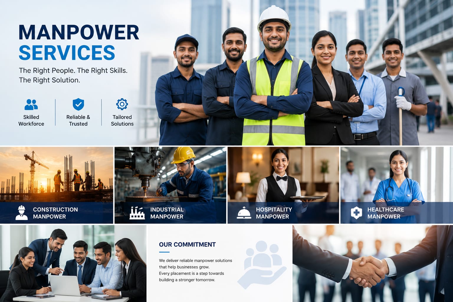 Manpower Services — Construction, Industrial, Hospitality & Healthcare staffing